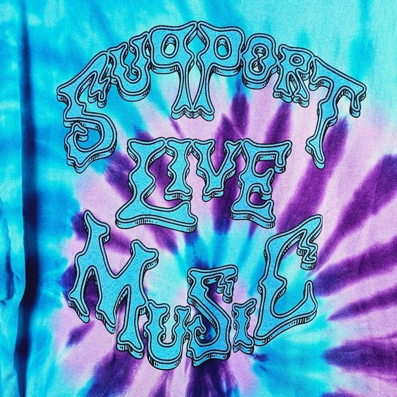 Parris - Support Live Music Two Sided Tie Dye Tops, Alabama Band, XL - Picture 6 of 7